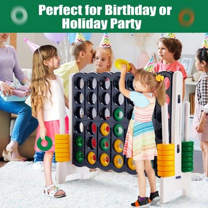 Connect 4 Jumbo Yellow Green Garden Game | 120cm Family Fun
