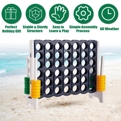 Connect 4 Jumbo Yellow Green Garden Game | 120cm Family Fun