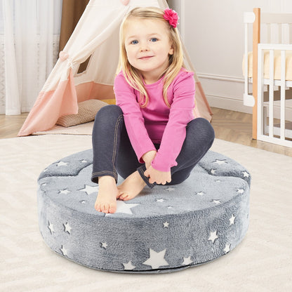 Grey Kids Sofa | Convertible Chair with Washable Cover