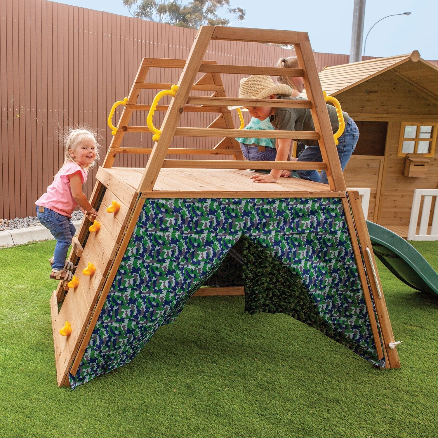 Cooper Climbing Frame with 1.8m Slide Green - Kids Mega Mart