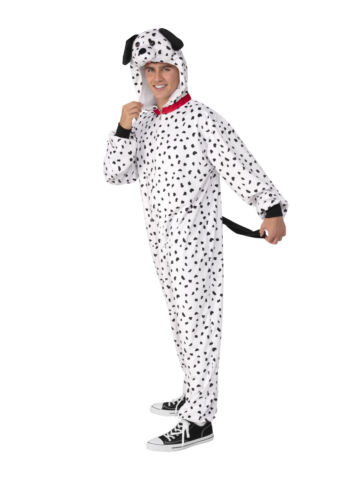 Dalmatian Furry jumpsuit Costume for Adults - Kids Mega Mart