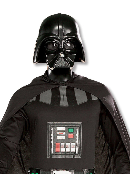 Darth Vader adult costume, 5-piece set for Star Wars enthusiasts. Ideal for home dress-up.