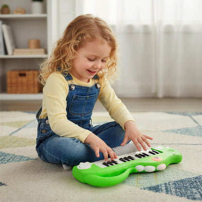 Dinosaur Shape Digital Piano | 25 Keys Built In Music Light Green