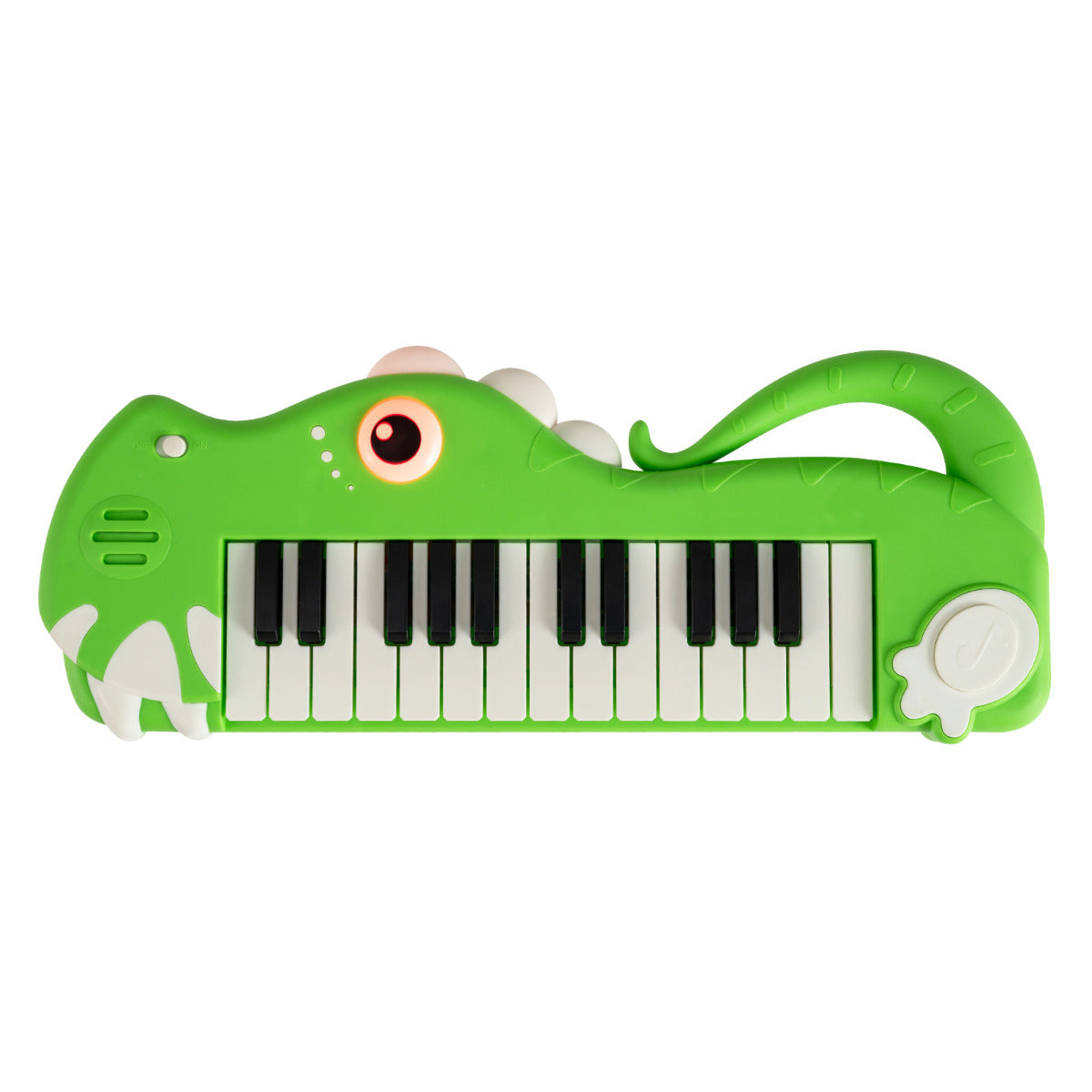 Dinosaur Shape Digital Piano | 25 Keys Built In Music Light Green