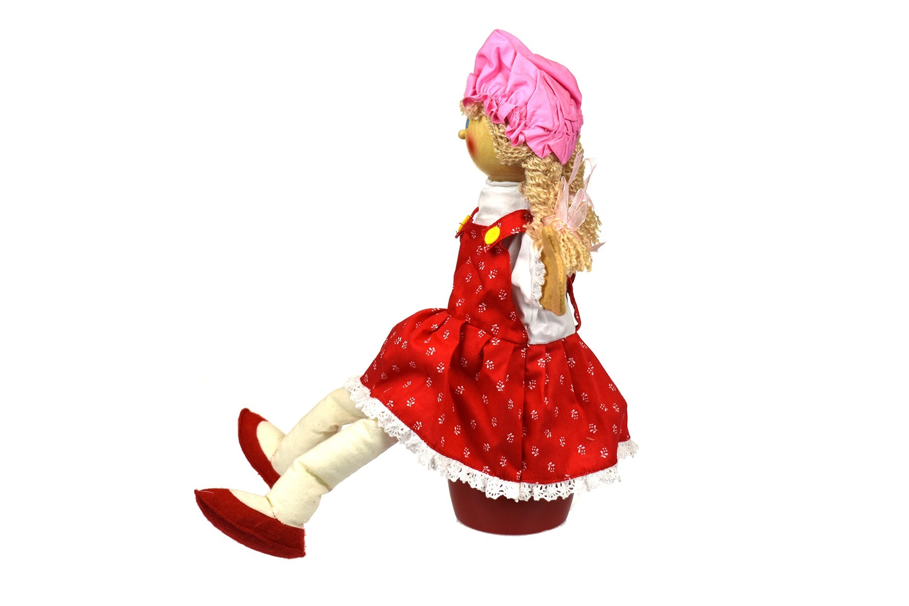 Colorful Dorothy hand puppet for engaging children in imaginative play at home.