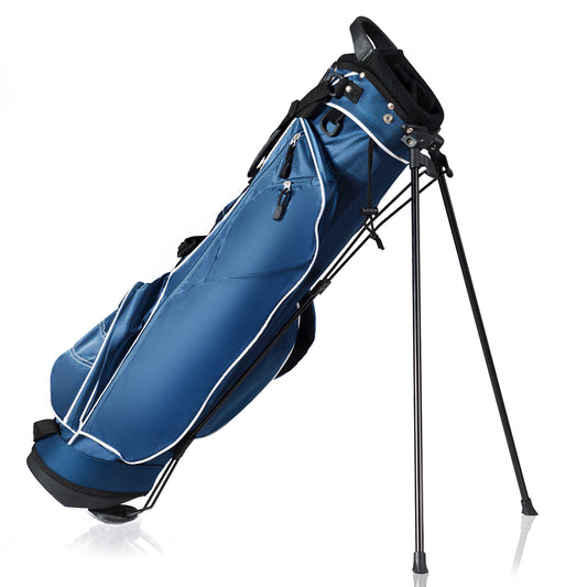 Ultra Lightweight 3.5lb Golf Bag 4 Way Dividers Blue Stand Bag