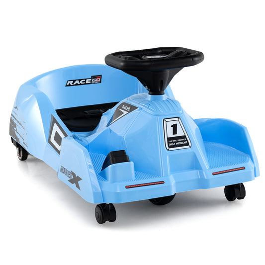 Electric Cleaning Go Kart 12V Ride on Race Car-Blue