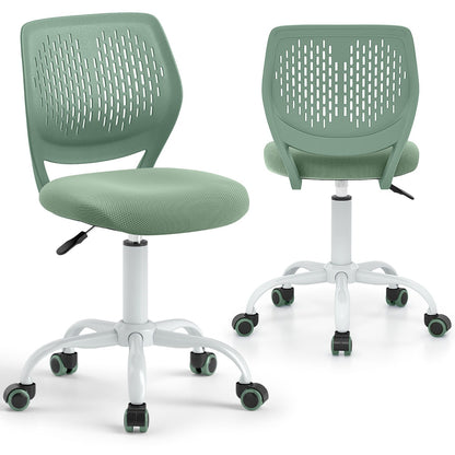Ergonomic Children Study Chair | Adjustable Height Mesh Green
