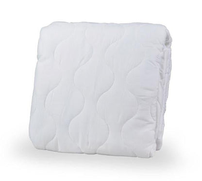 Quilted microfibre mattress protector for single bed, ideal for kids comfortable sleep.