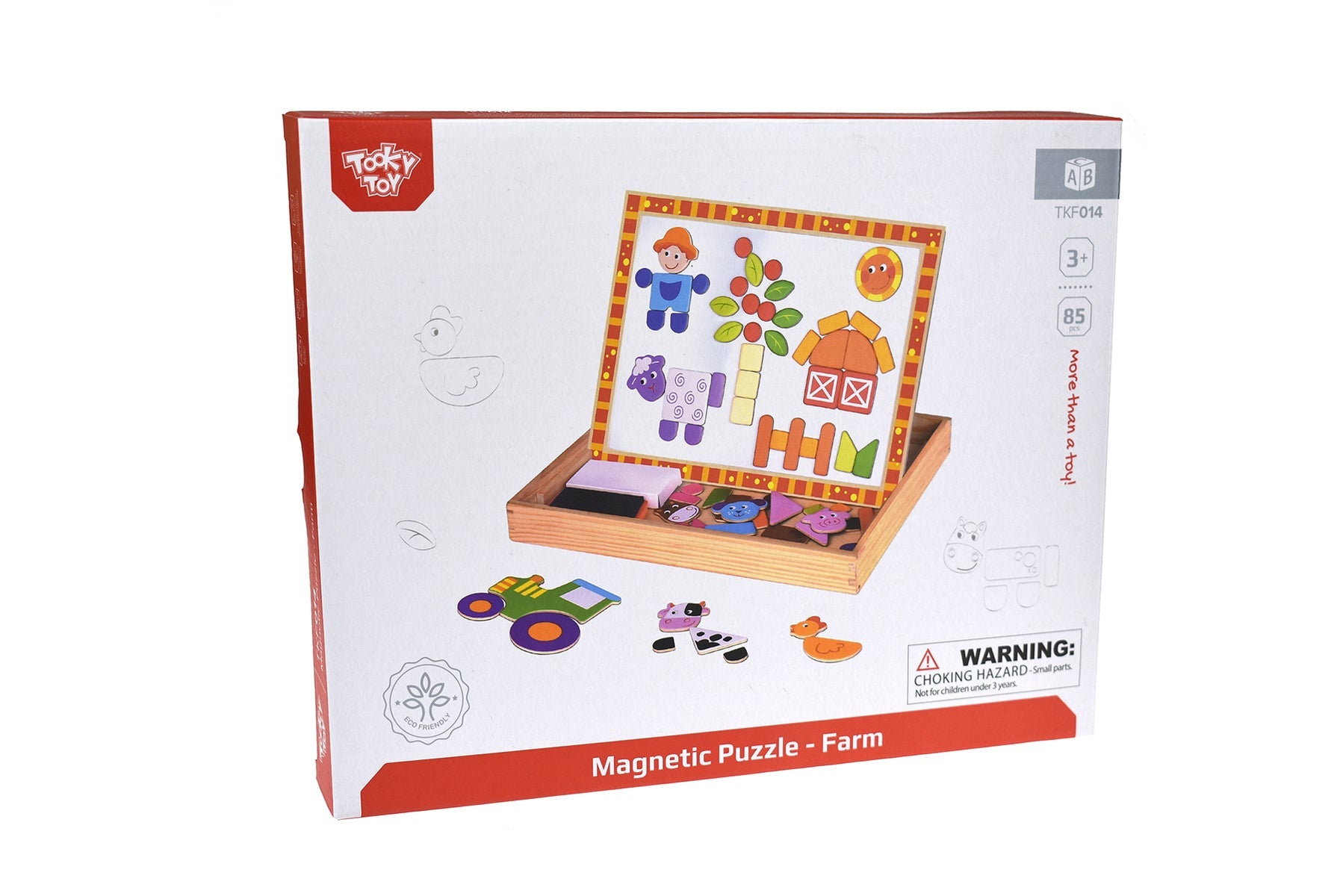 Farm Puzzle Magnetic Whiteboard Chalk Board - Kids Mega Mart