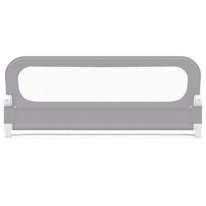 Foldable Bed Rail | Oxford Fabric Cover | U-Shaped Base | Grey