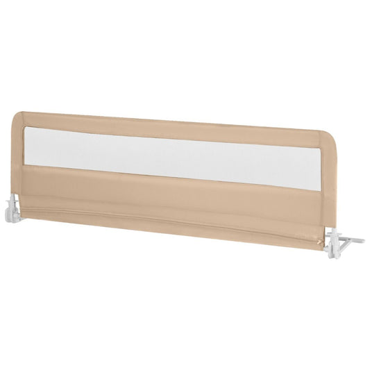 Foldable Toddler Bed Rail with Safety Straps - Beige