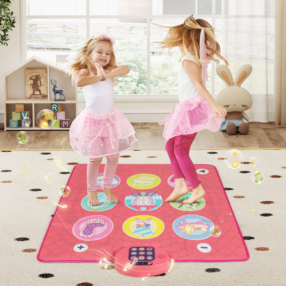 Pink Kids Dance Mat | 5 Levels 9 Songs & Keyboard Sounds
