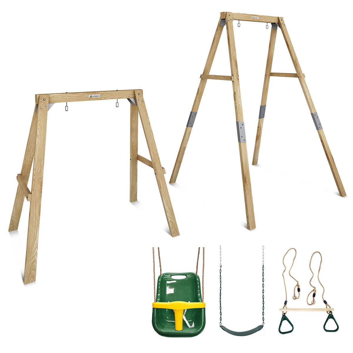 Lifespan Kids Bloom Swing Set with 3 Attachments - Adjustable Height, ideal for backyard fun.