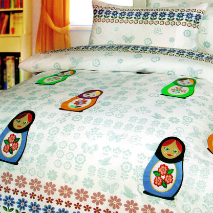 Colorful and cheerful Happy Kids Chenka Quilt Cover Set for a playful and cozy bedroom.