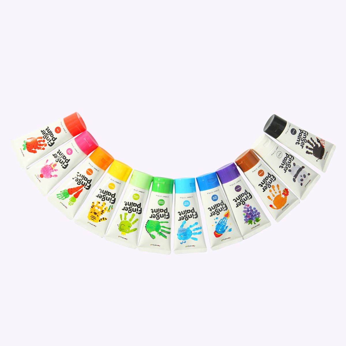 Jar Melo Finger Paint 12 Colours Set - Kids Mega Mart