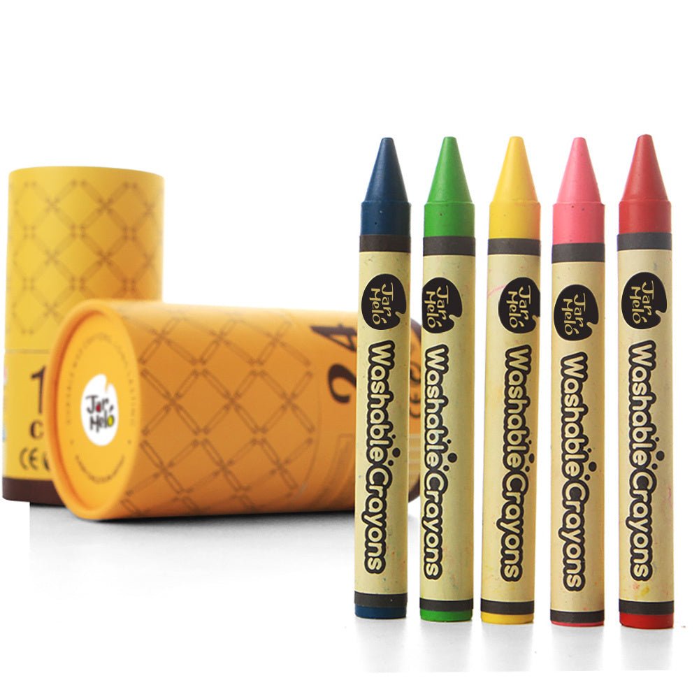 JarMelo Kids Washable Crayons 24 Colours - Kids Mega Mart