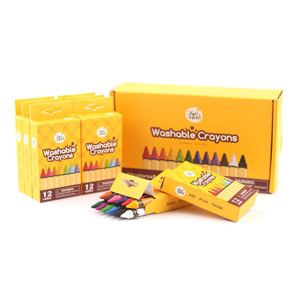 JarMelo Washable Crayons Bulk 8 Packs | Australia Delivery