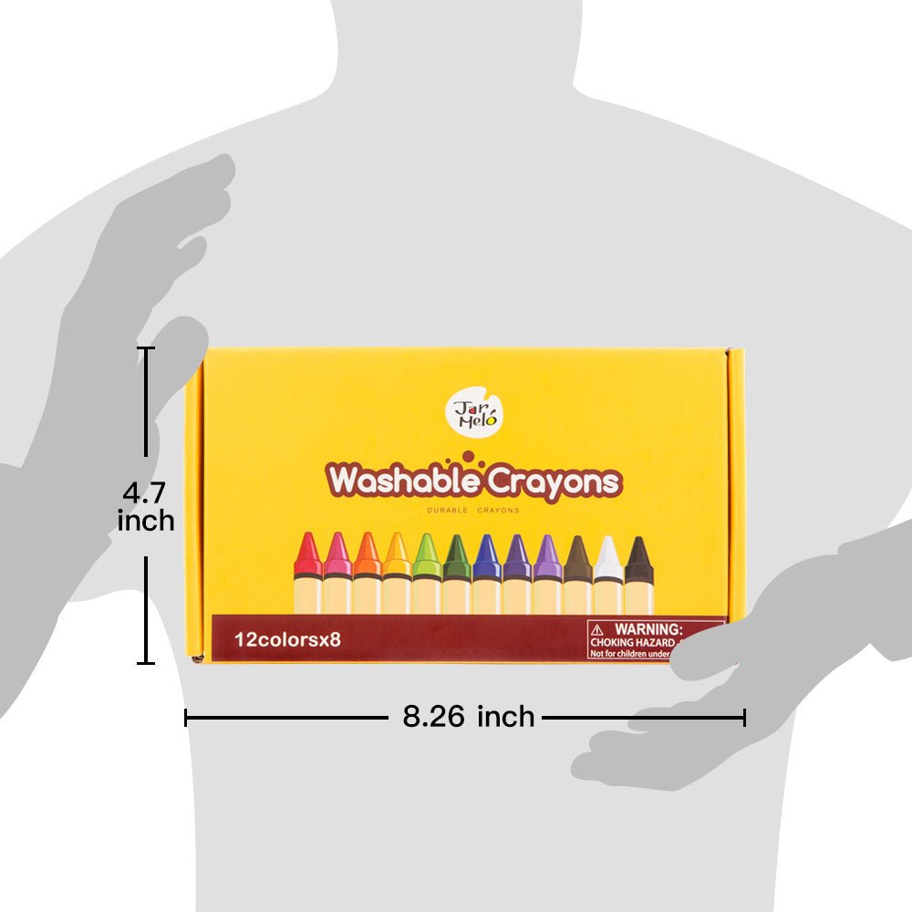 Buy JarMelo Bulk Lot 8 Pack Washable Crayons | Australia Delivery