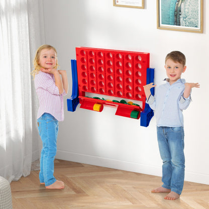 Jumbo 4 To Score Connect Game | 42 Pieces | Red Blue | Bag