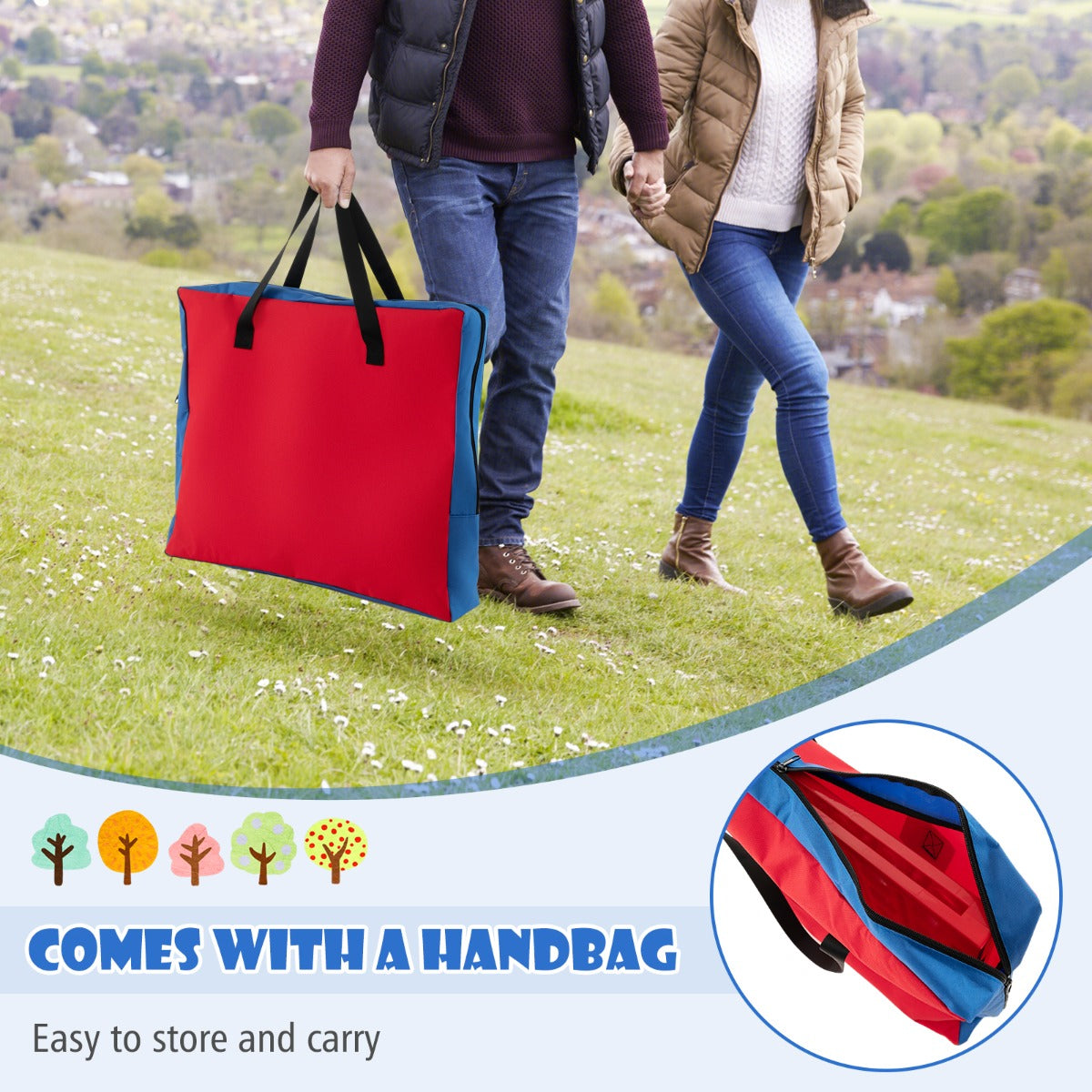 Jumbo 4 To Score Connect Game | 42 Pieces | Red Blue | Bag