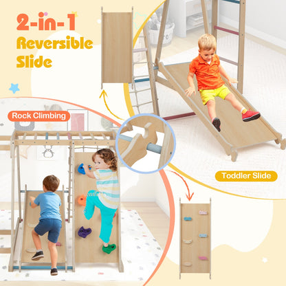 6 In 1 Jungle Gym | Slide Rock Climbing Macaron 3-14 Years