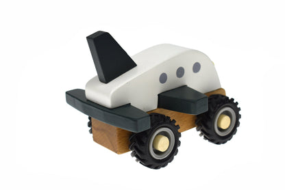 KD Wooden Plane White toy, perfect for imaginative play, safe and durable for kids.