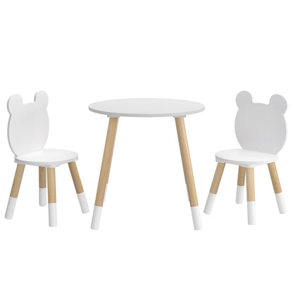 Keezi kids table and chairs set for study and playtime activities at home.