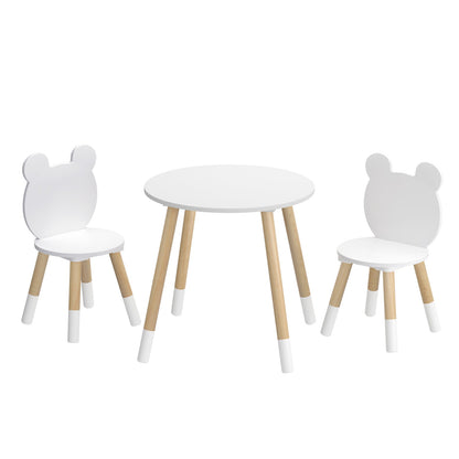 Keezi 3 Piece Kids Table and Chairs Set - Ideal for play, study, and activities.