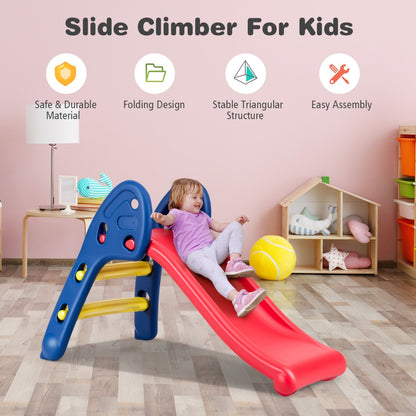 Colorful foldable slide for kids 3-8 years, ideal for indoor and outdoor play.