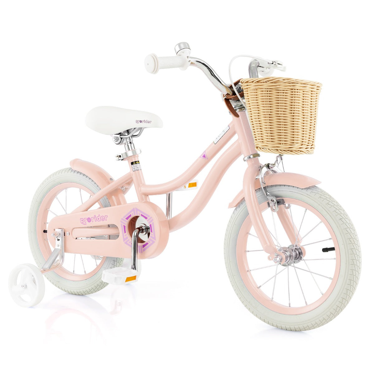 Kids Bike | Pink 14" Adjustable Handlebar & Training Wheels