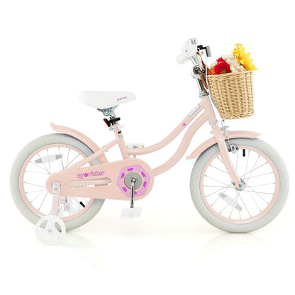 Kids Bike 16 Inch Pink | Adjustable Handlebar & Smooth Ride