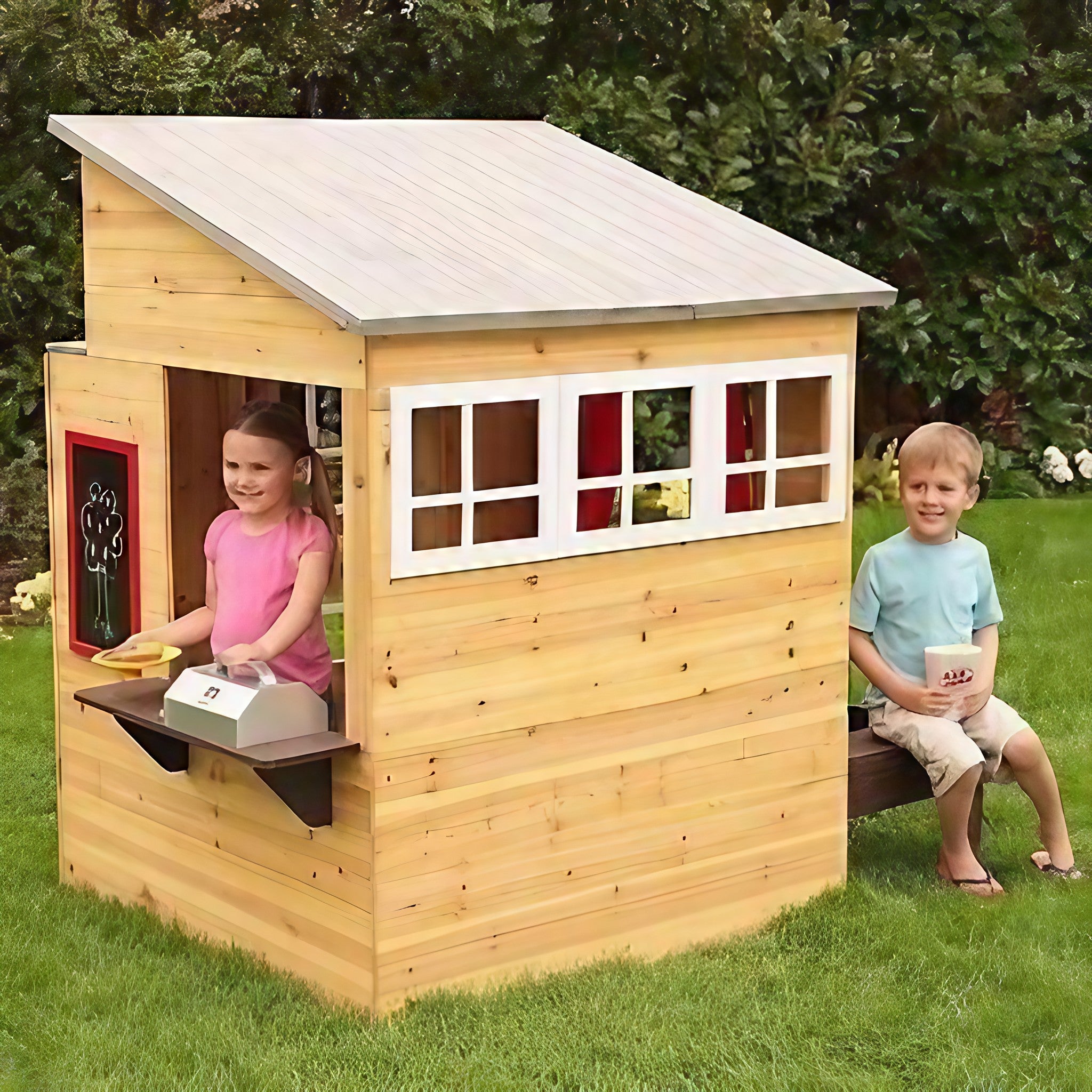 Kidkraft Modern Outdoor Play House Cubby - Kids Mega Mart