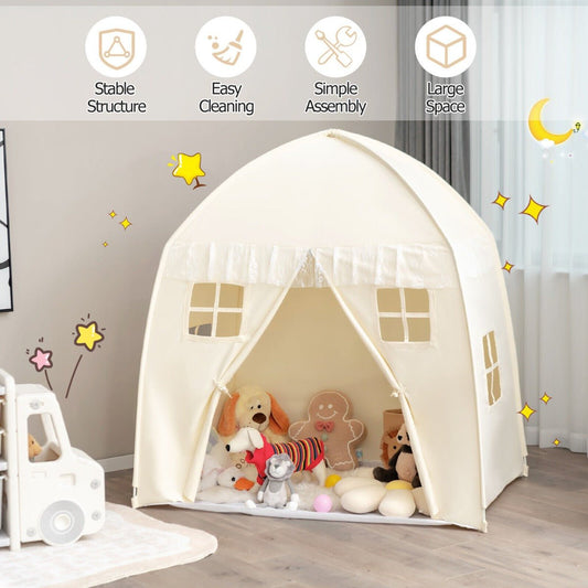 Kids play tent with storage bag for indoor and outdoor magical fun.