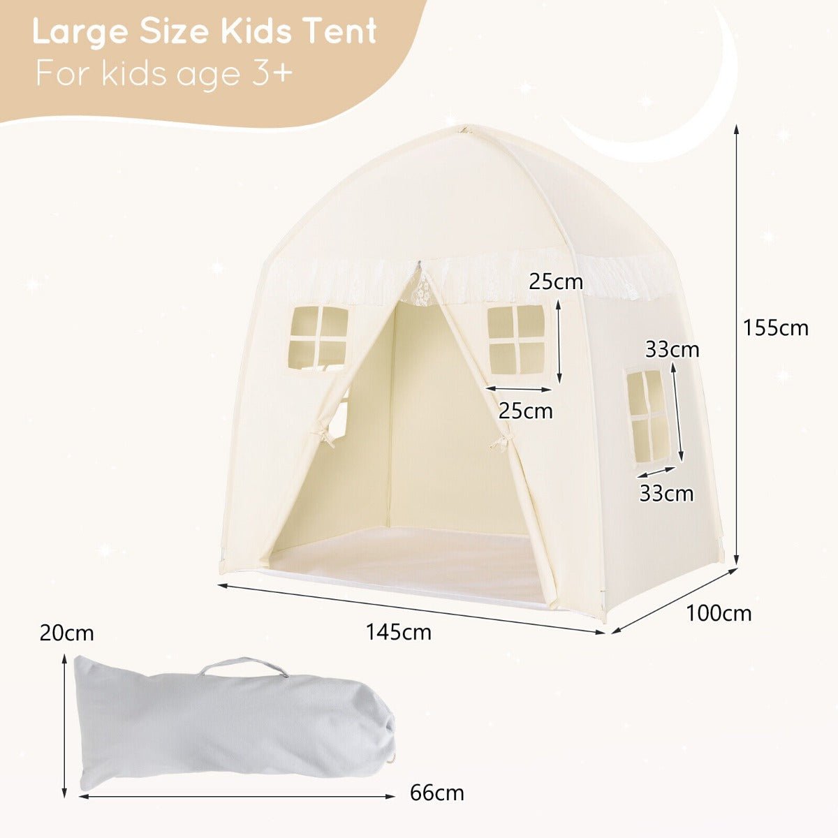 Kids Play Tent with Storage Bag - Kids Mega Mart