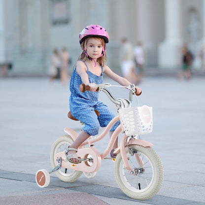 Kid's Bike | Pink 30cm with Front Handbrake & Rear Coaster Brake