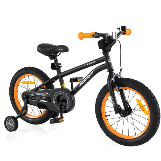 16 Kids Bike with Training Wheels perfect for beginners, adjustable for growing children.