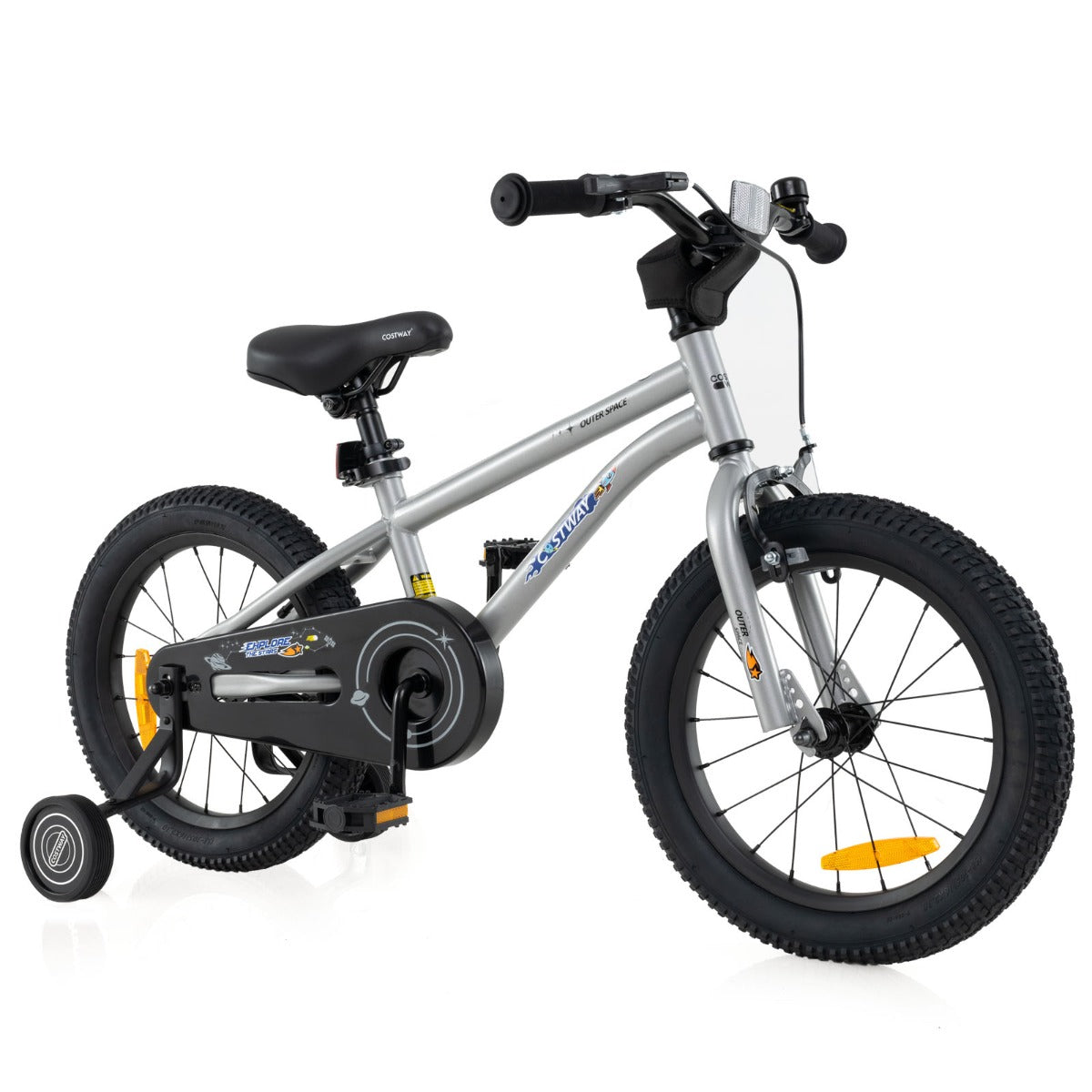 Adjustable 16 kids bike with training wheels for safe and fun home riding.