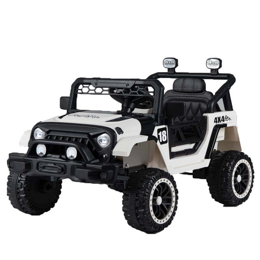 Costway 12V Kids Ride on Truck with Remote Control 3 Speeds and LED Lights-Black