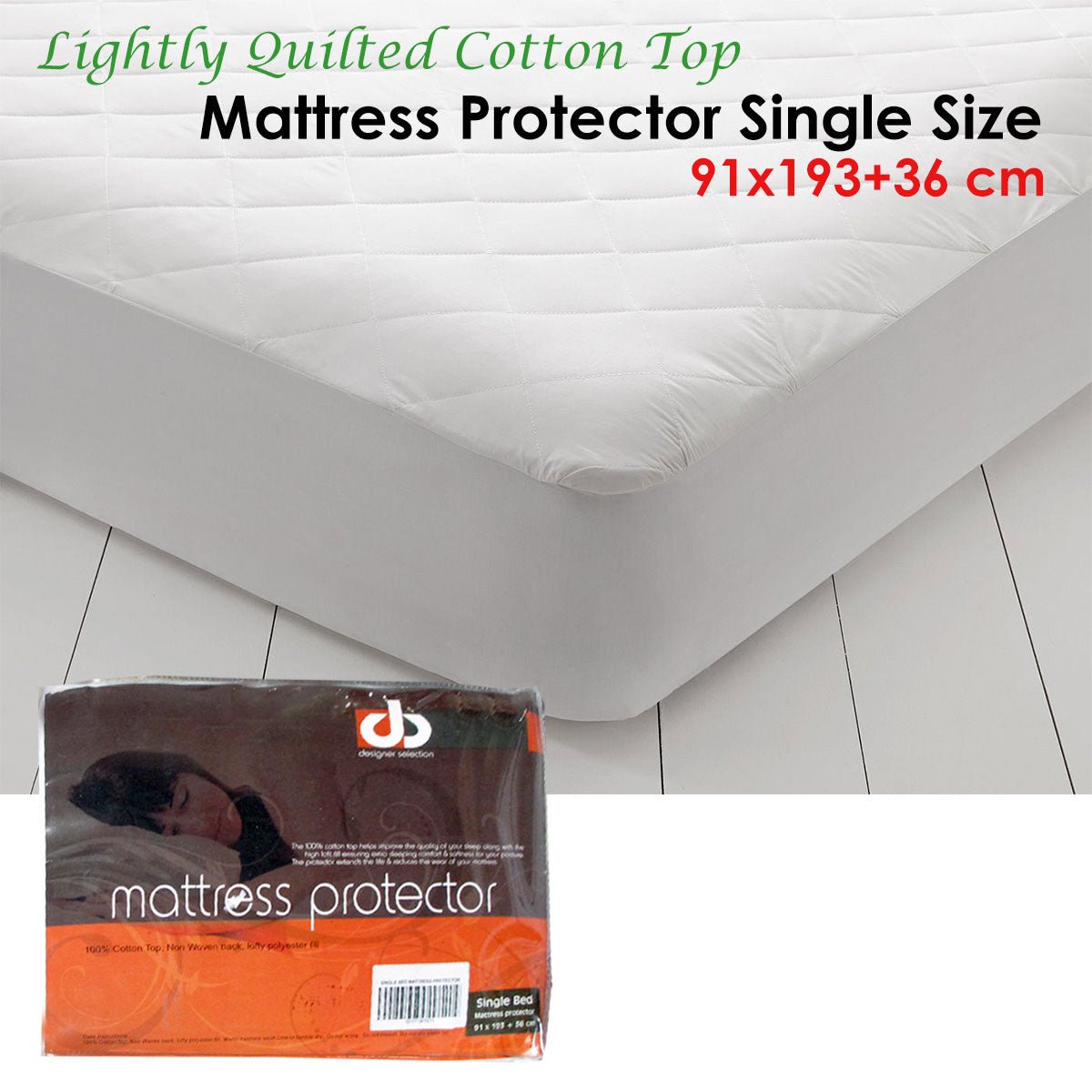 Kids cotton mattress protector with diamond quilting for cozy, protective sleep. Child-friendly comfort.