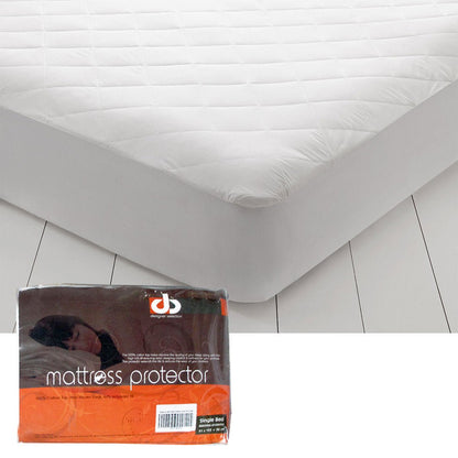 Kids cotton mattress protector with diamond quilting for cozy, protective sleep. Home essential.