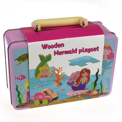 Kaper Kidz Mermaid Puzzle Playset in tin case | Interactive ocean adventure for kids.