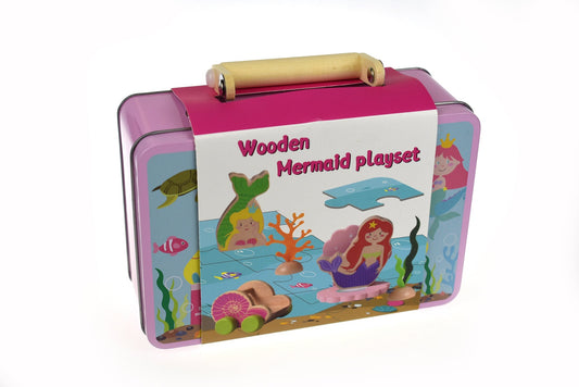 Kaper Kidz Mermaid Puzzle Playset in tin case | Interactive ocean adventure for kids.