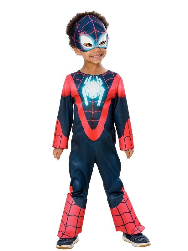 Miles Morales Sahaf Night Hero - Deluxe Costume for Kids - Kids Mega Mart
