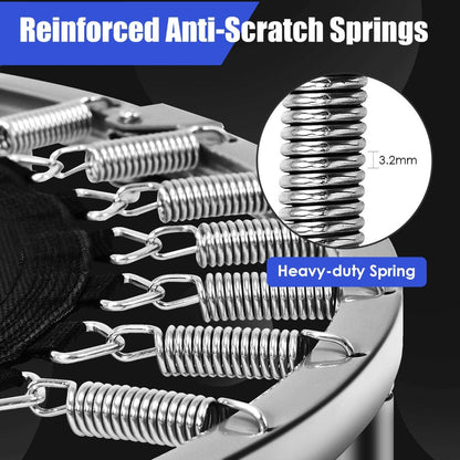 Foldable Kids Mini Trampoline with Safety Cover - 96cm