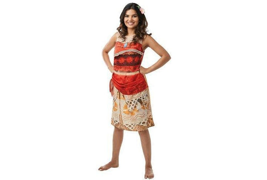 Moana Deluxe Adult Costume | Authentic Disney outfit for kids dress-up playtime at home.