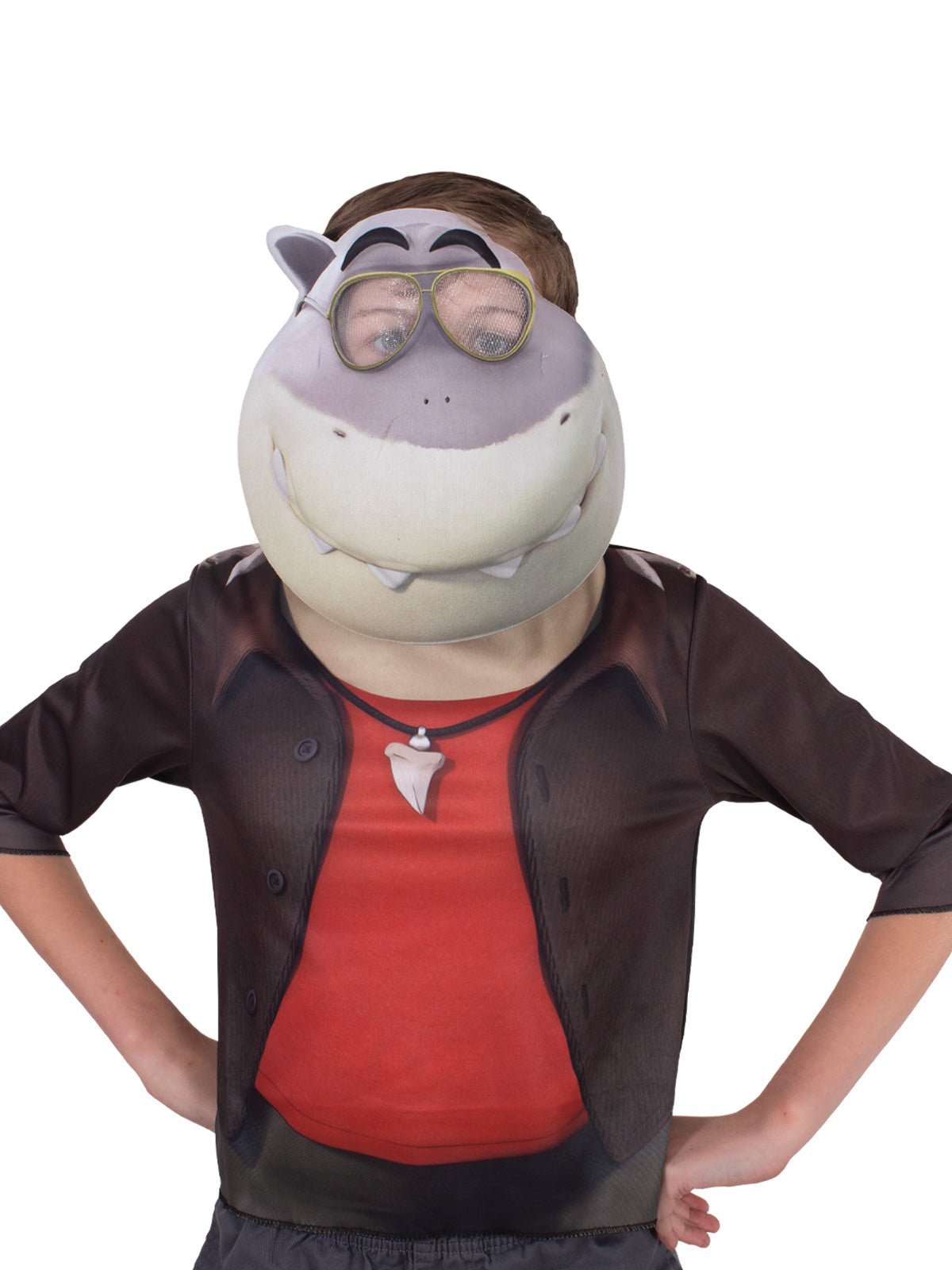Mr. Shark's Ocean Heist - Bad Guys Costume Top and Mask for Kids - Kids Mega Mart