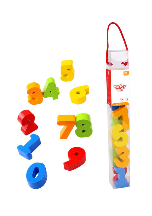 My Numbers wooden puzzle - interactive educational toy for childrens math learning at home.