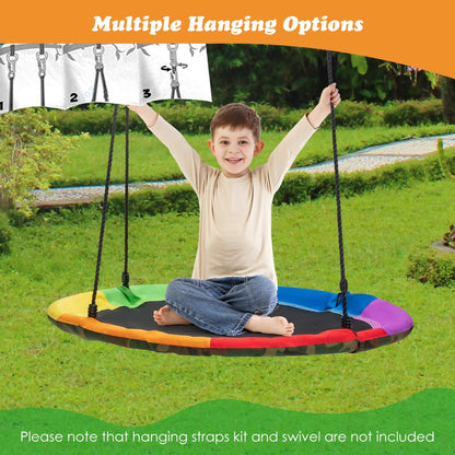 2 Piece Belt & Saucer Tree Swing Set | Adjustable Rope 150kg