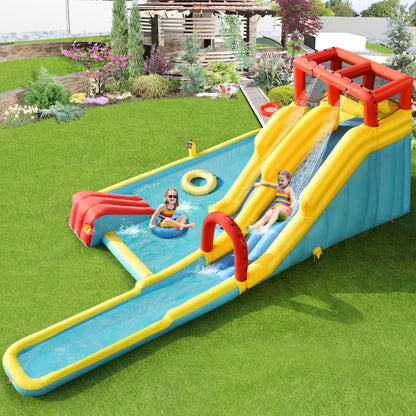 Kids Inflatable Water Slide Park & Bounce House - No Blower